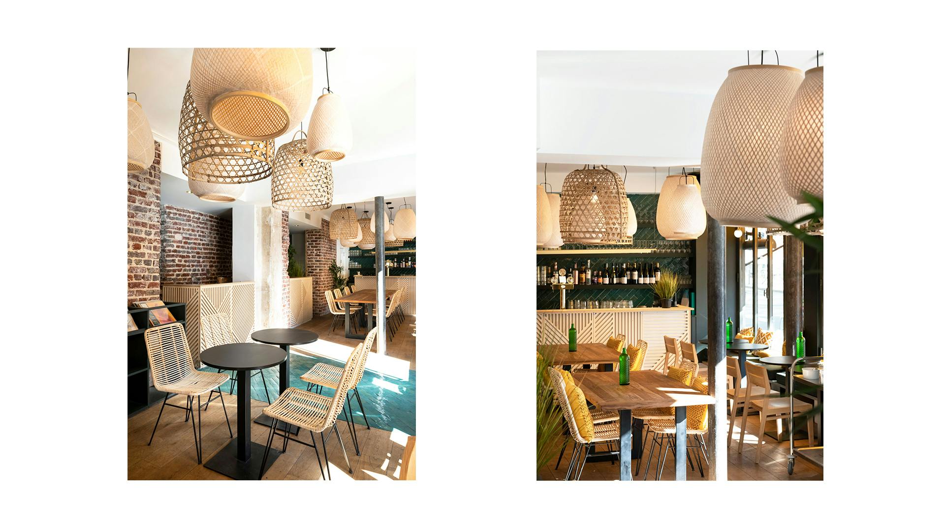 Djawa - restaurant - interior design - Paris - lighting - light - indonesian