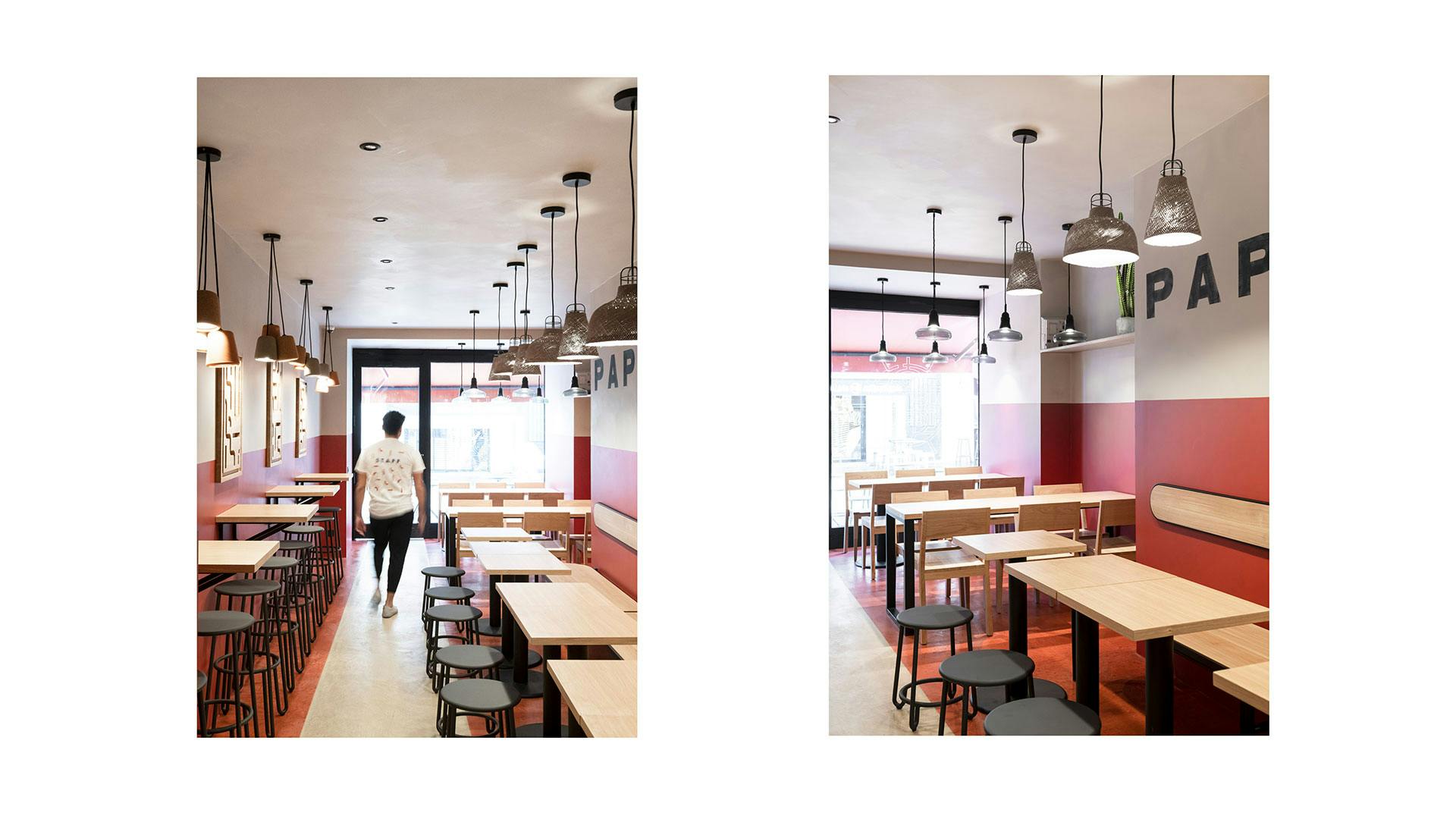 Papas Tacos - restaurant - Bordeaux - identity - interior architecture 