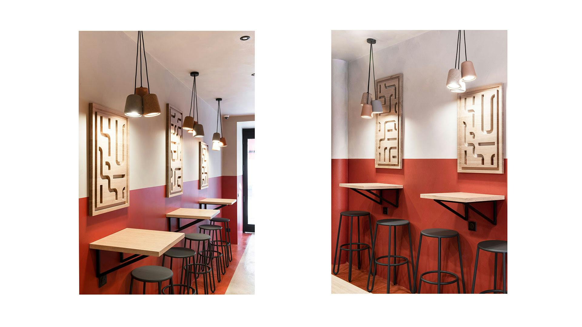 Papas Tacos - restaurant - Bordeaux - identity - architecture - light