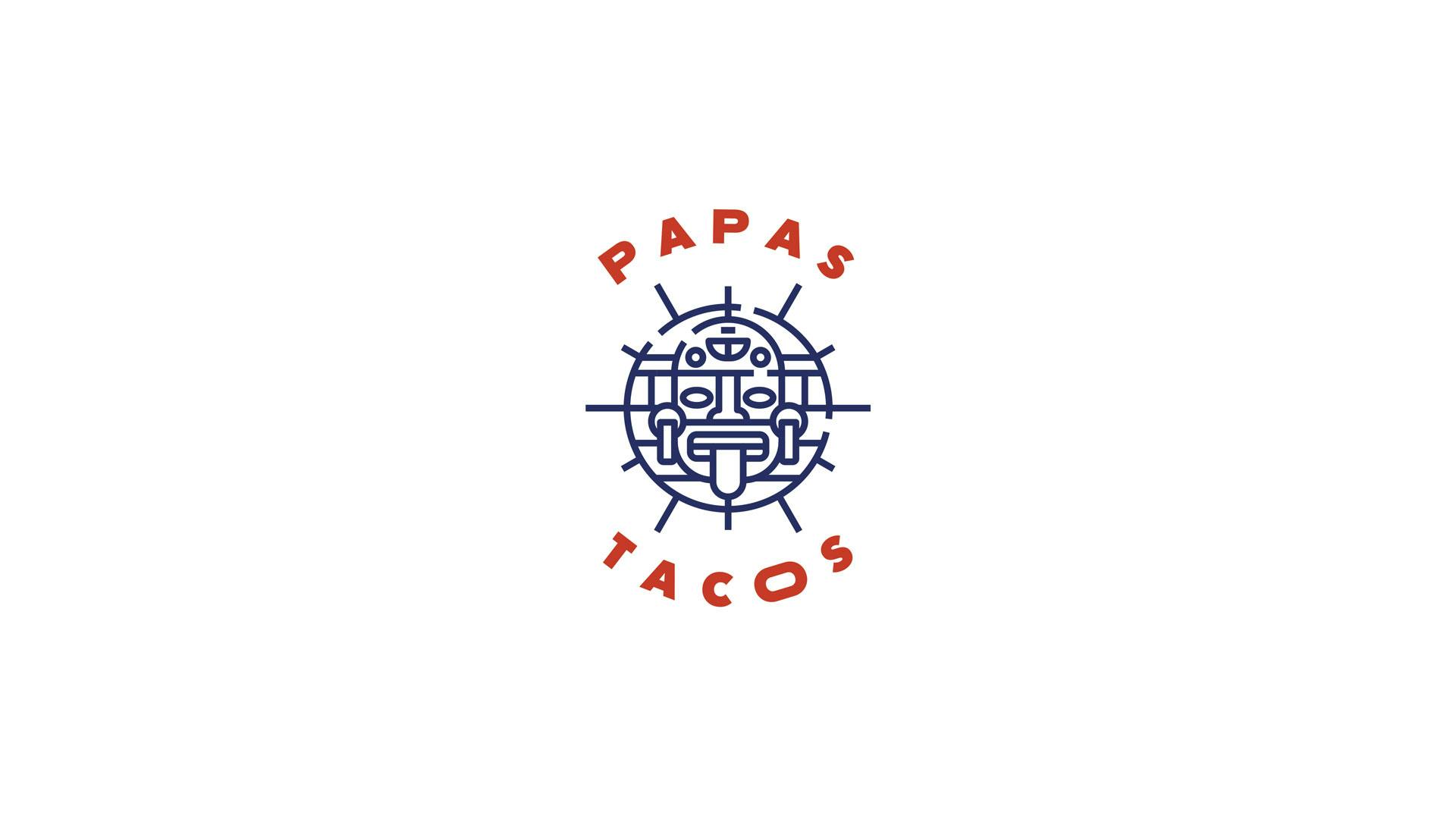 Papas Tacos - restaurant - Bordeaux - graphic identity - logo - logotype